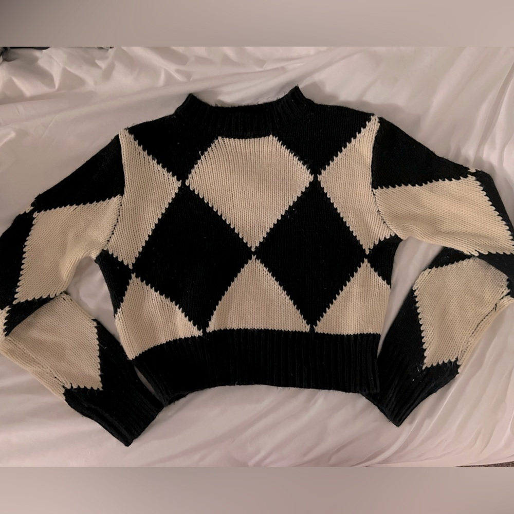 Motel Rocks checkered sweater
